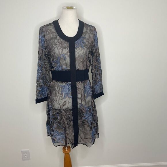 Zozo- Multi Color Sheer Dress - Picture 1 of 4